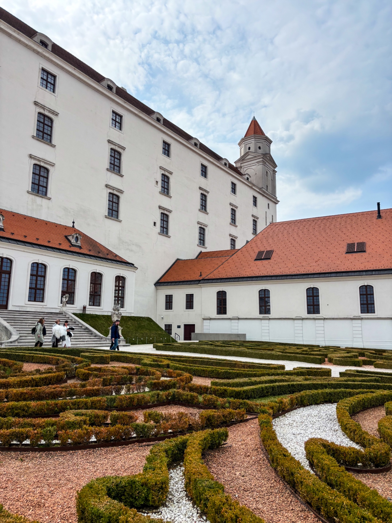 Cour et jardins baroques du château de Bratislava